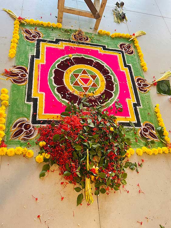 UniCourt Office Rangoli