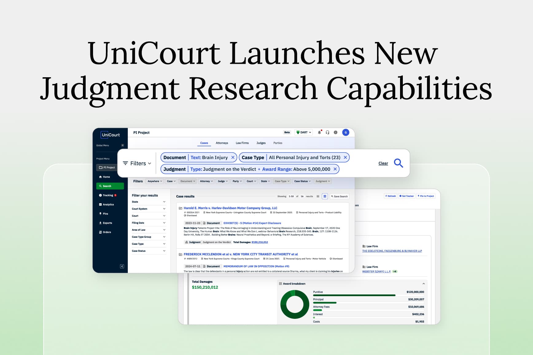 UniCourt Launches New Judgment Research Capabilities