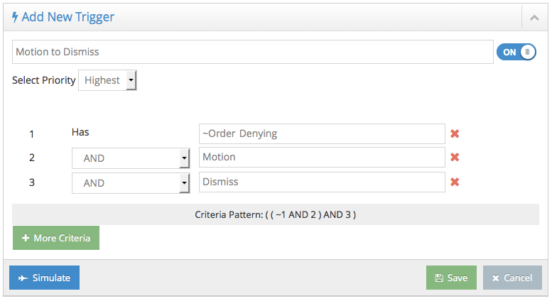 Create complex trigger